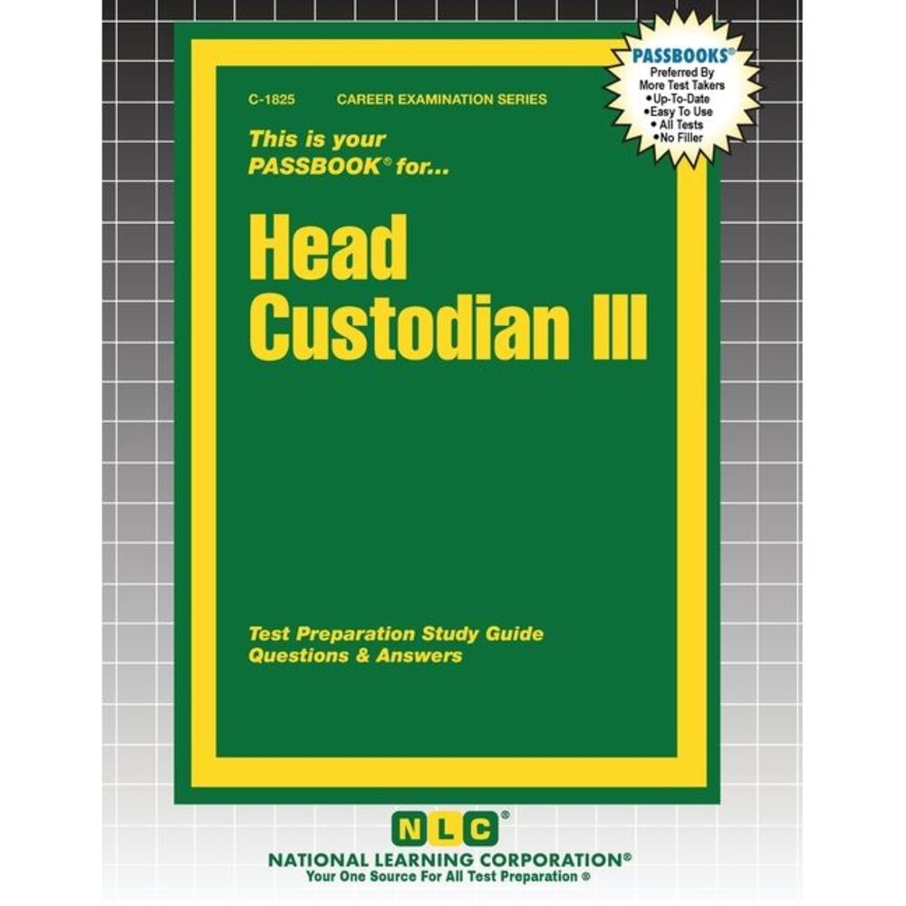 Head Custodian III -- Passbooks